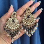 Palak Premium Earrings – Black