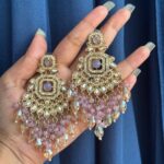 Palak Premium Earrings – Lavender