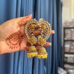 Earcuff Jhumka With Kaan Chain – Yellow