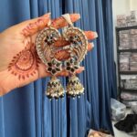 Earcuff Jhumka With Kaan Chain – Black