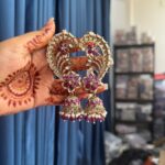 Earcuff Jhumka With Kaan Chain – Purple