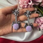 Unique Flower Earrings – Lavender