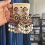 Rani Premium Earrings – Dark Pink