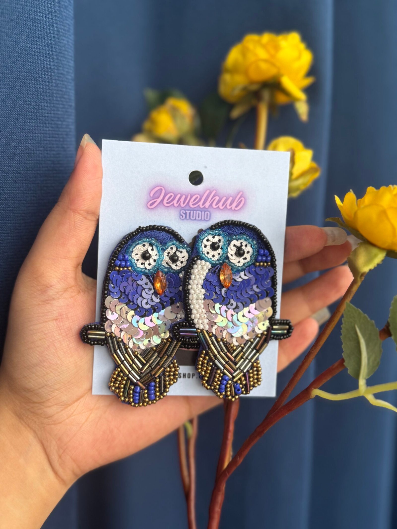 Photo-31-08-24-2-43-32-PM-scaled-1.jpg Handmade Owl Earrings - Image 1