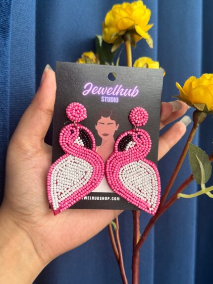 Handmade Flamingo Earrings
