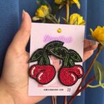 Handmade Cherry Earrings