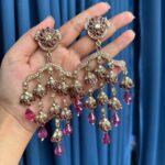Gowri Kundan Earrings – Wine