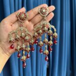 Gowri Kundan Earrings – Red