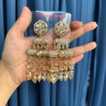Premium Haathi Earrings – Golden
