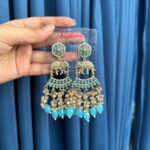 Haathi Earrings – Light Blue