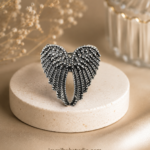 Angel Oxidised Ring