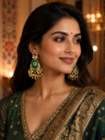Zariya Kashmiri Long Dangler Earrings – Multi