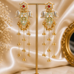 Mehreen Kashmiri Dejhoor Earrings – Pink Mint Green