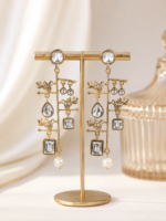 Ahalya Kundan Dangler Earrings - Image 3