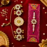 Reva Rakhi Watch Combo for Brother and Bhabhi | Kashmiri Designer Bracelet Watch with Matching Rakhi