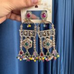 Nishika Kundan Earrings – Multi
