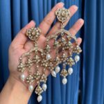 Gowri Kundan Earrings – White