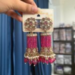 Anusha Kundan Jhumka – Wine
