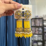 Anusha Kundan Jhumka – Yellow