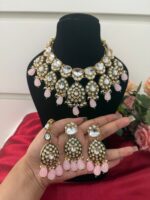 Supreet Premium Kundan Set – Light Pink