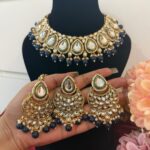 Jiya Premium Kundan Set – Dark Blue