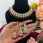 Pretika Premium Kundan Set – Red