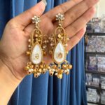 Gulmohar Kashmiri Earrings – White