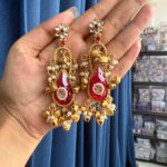 Gulmohar Kashmiri Earrings – Ruby