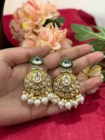 Monica Premium Kundan Set – White - Image 2
