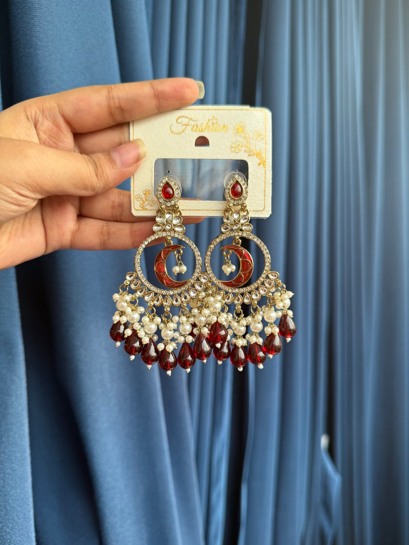 img_2410-scaled-1.jpeg Sitara Chandbali – Lavender - Image 1