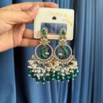 Sitara Chandbali – Dark Green