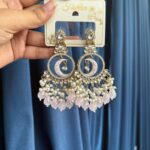 Sitara Chandbali – Light Pink