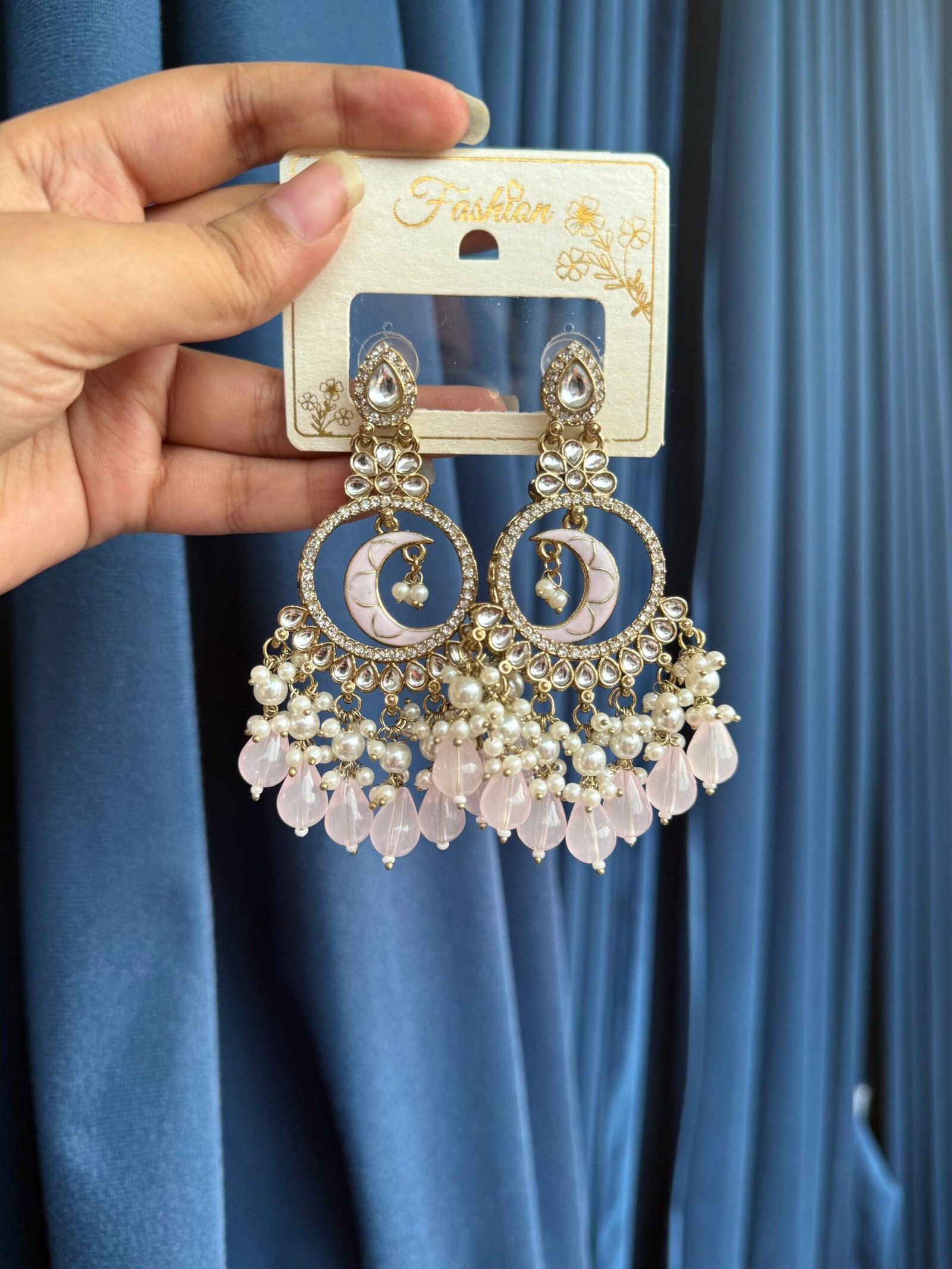 img_2418-scaled-1.jpeg Sitara Chandbali – Light Pink - Image 1