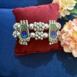 Morpankh Oxidised Kada – Pattern 1