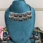 Black Enamel Oxidised Set
