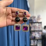 Brand Inspired Earrings – Purple