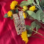 Unique Mirror Kundan Kada – Set of 2