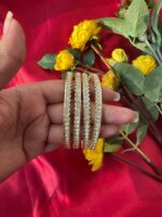 Stone Kundan Bangles – Set of 4 - Image 2