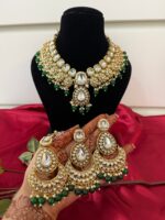 Padmavati Premium Kundan Set – Green - Image 3