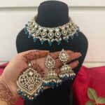 Vaani Premium Kundan Set – Blue