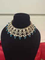 Vaani Premium Kundan Set – Blue - Image 2