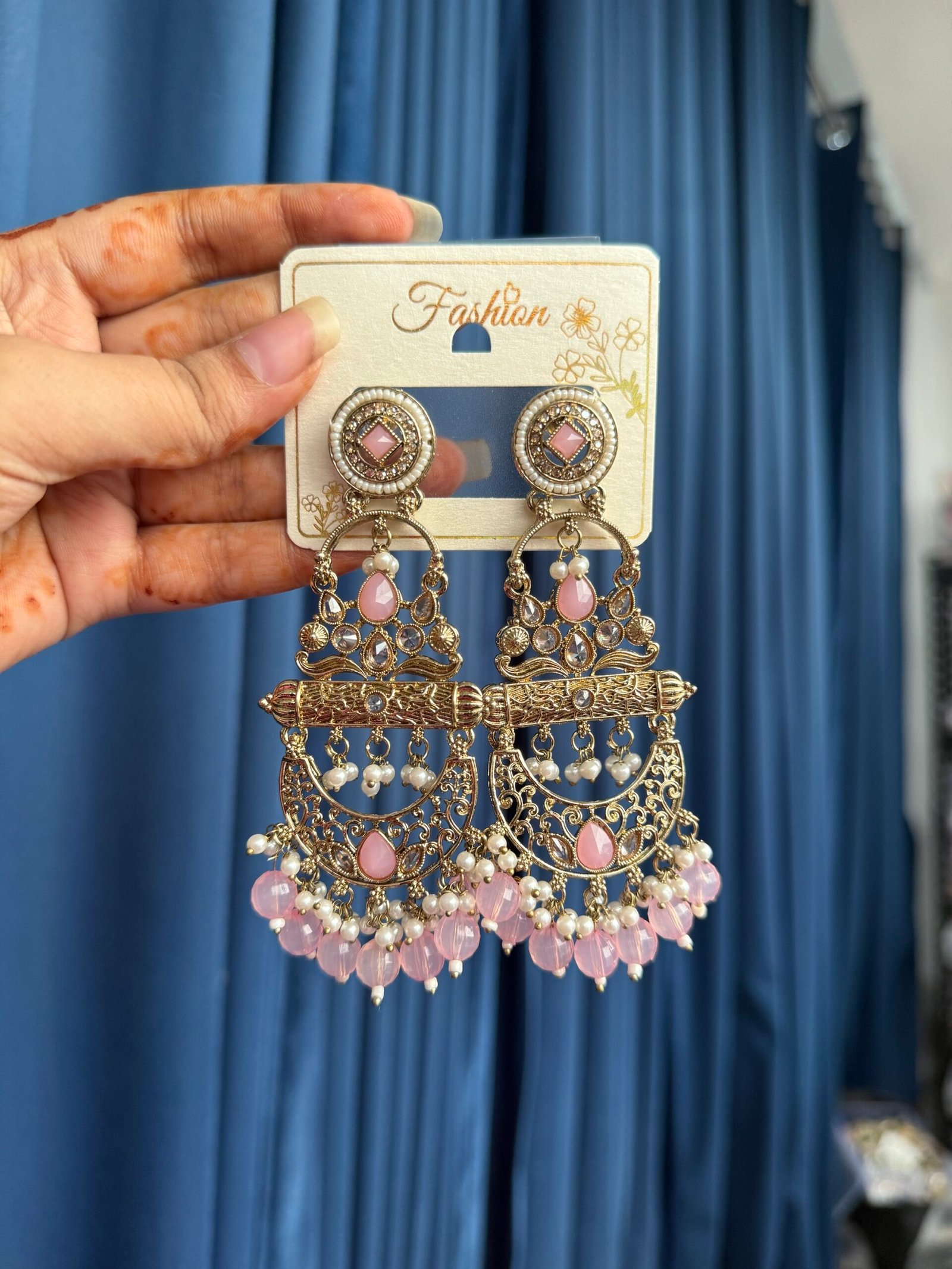 img_3470-scaled-1.jpeg Sajda Chandbali Earrings – Light Pink - Image 1
