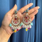 Kiran Kundan Earrings – Multi