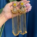 Piya Kashmiri Earrings – Yellow