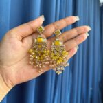 Dharni Kundan Earrings – Yellow