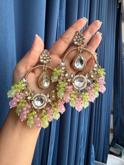 Neeti Chandbali – Mint Pink