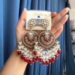 Rhea Premium Earrings – Red