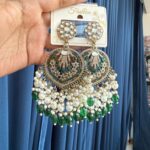 Rhea Premium Earrings – Dark Green