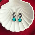 Daily Wear Stone Earrings – Blue