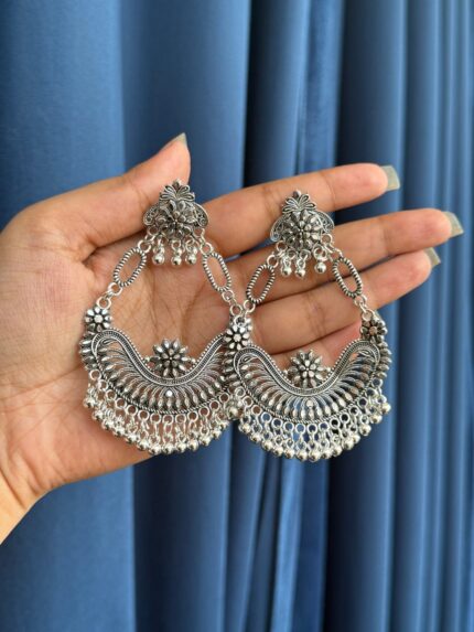 Pari Oxidised Chandbali